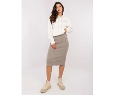 Spódnica-D93020M50243A2-ciemny bezowy