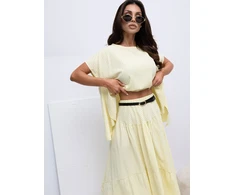 Spódnica-IT-SD-FL10325.00-jasny geltona