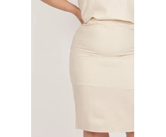 Spódnica-LK-SD-506697.95-smėlio spalvos