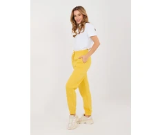 Sportinės kelnės-CLM-DR-1107.98-geltona