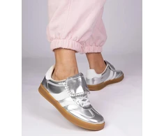 Sportiniai bateliai moterims, sidabriniai sneakersai