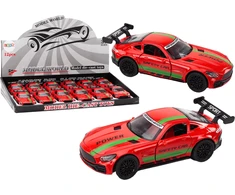 Lean Toys Sportinis automobilis 1:32 metalinis su spoileriu ir garsais