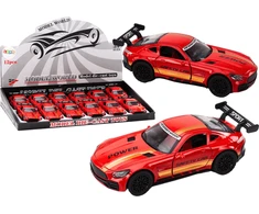 Lean Toys 1:32 Raudonas Sportinis Automobilio Modelis su Spoileriu