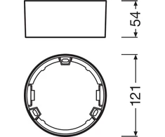 SPOT SLIM apvalus rėmelis 105 WT