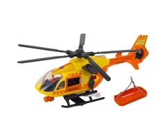 Lean Toys Gelbėjimo sraigtasparnis su šviesomis ir garsais oranžinis 1:12