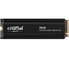 Ausinės SSD PCIe Gen 4.0 x4 M.2 NVMe 2TB su radiatoriumi (HS) P310 CRUCIAL