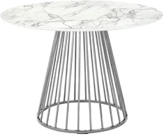 Stalas GLAM MARBLE, chromo/baltos sp.