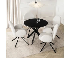 Stalas LAUREN 90 cm, juodas