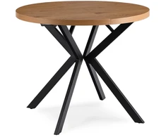 Stalas LUGO 90–190 cm, auksinis ąžuolas / juodas