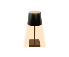 Stalinis LED šviestuvas (Juodas, pakraunamas, 26 cm)