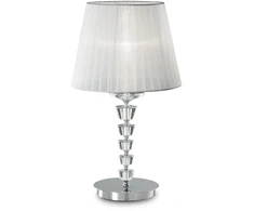 Ideal Lux Table lamp with 1 light PEGASO, E27, baltas