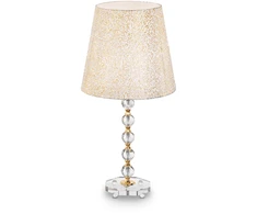 Ideal Lux Table lamp with 1 light QUEEN, E27, auksinis color