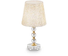 Ideal Lux Table lamp with 1 light QUEEN, E27, auksinis color