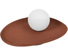Stalo šviestuvas CLAY NEST, G9, rudas
