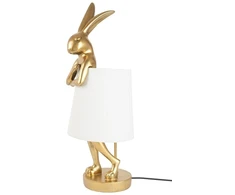Stalo šviestuvas RABBIT, 88cm, E14, aukso/baltos sp.