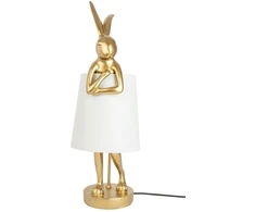 Stalo šviestuvas RABBIT, E14, aukso/baltos sp.