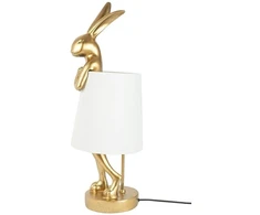 Stalo šviestuvas RABBIT, E14, aukso/baltos sp.