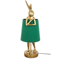 Stalo šviestuvas RABBIT, E14, aukso/žalios sp.