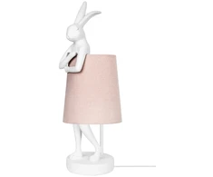 Stalo šviestuvas RABBIT, E14, baltos/rožinės sp.