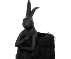 Stalo šviestuvas RABBIT FUR, 50cm, E14, aukso/juodos sp.