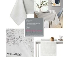 AmeliaHome Staltiesė 110×200 cm kreminės spalvos AH VESTA HMD