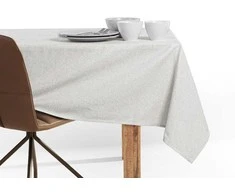 DecoKing Staltiesė 130×130 cm kreminė DK SPARKLE
