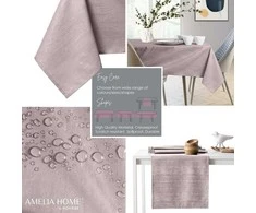 AmeliaHome Staltiesė 130×130 cm šviesiai rožinė AH VESTA HMD