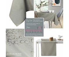 AmeliaHome Staltiesė Empire cappuccino plain classic circle 100x100 cm
