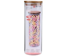 Alpina - stiklinis maisto indas su dangteliu, 1650 ml