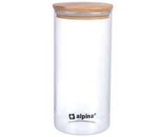 Alpina - Glass food container with lid 1250 ml 10 x 21 cm
