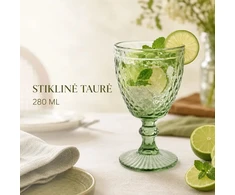 Stiklinė taurė (žalia)