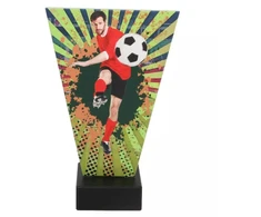 Stiklinis futbolo trofėjus Triumfas