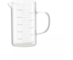 Stiklinis matavimo ąsotėlis 0,5 l su padalomis