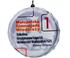 Kelioninis Stiklinis medalis su LuxorJet spalvota spauda ir dėklu
