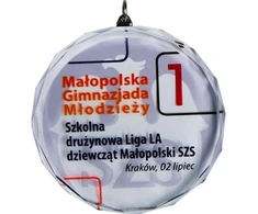 Stiklinis medalis su LuxorJet spalvota spauda ir dėklu