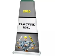 Stiklinis trofėjus su LuxorJet spalvota spauda