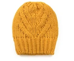 Stilinga prancūziška kepurė Mustard