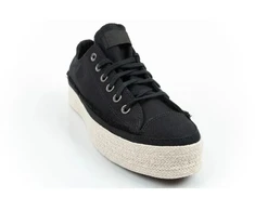 Stilingi ir patogūs moteriški Converse Chuck Taylor sportiniai bateliai-espadrilės, juodi