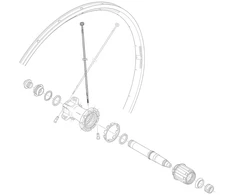 Stipinas Shimano 272 mm WH-R600-R