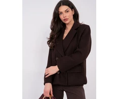 Paltas moteriškas tamsiai rudos spalvos IT-KR-FL9559.02P
