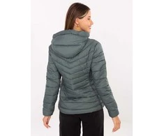Striukė moteriška tamsiai žalia pūkinė OUTDOOR STYLE