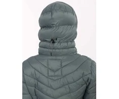 Striukė moteriška tamsiai žalia pūkinė OUTDOOR STYLE
