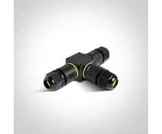 Sujungimo dėžutė, 3 polių, juoda, IP67, 0802A