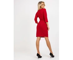 Sukienka-LK-SK-507875.99P-ciemny raudona