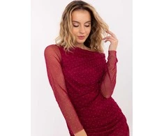 Suknelė bordo Makadamia – elegancijai ir šilumai vėsesnėmis dienomis.