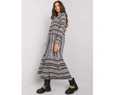 Suknelė-D73771M30225A3EN-juoda ir balta