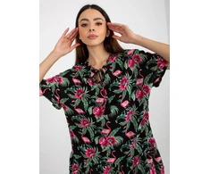 Suknelė-D73771M30306C-juoda-žalia