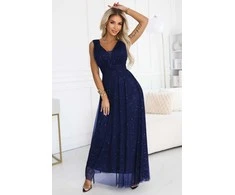 Suknelė ilga 221116 Numoco – elegancijai ir patogumui ypatingomis progomis.