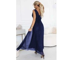 Suknelė ilga 221116 Numoco – elegancijai ir patogumui ypatingomis progomis.