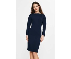 Suknelė ilgomis rankovėmis iš šifono, elegantiška